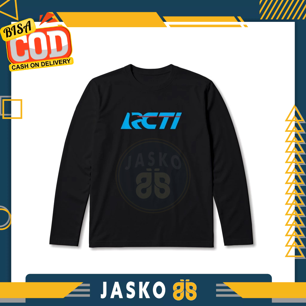 Baju Tshirt RCTI Crew Logo Lengan Panjang Baju Perusahaan