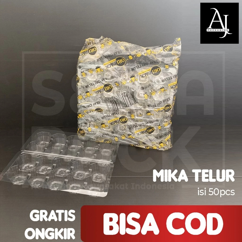 Mika Tray Telur 10 Butir Wadah Telur Plastik