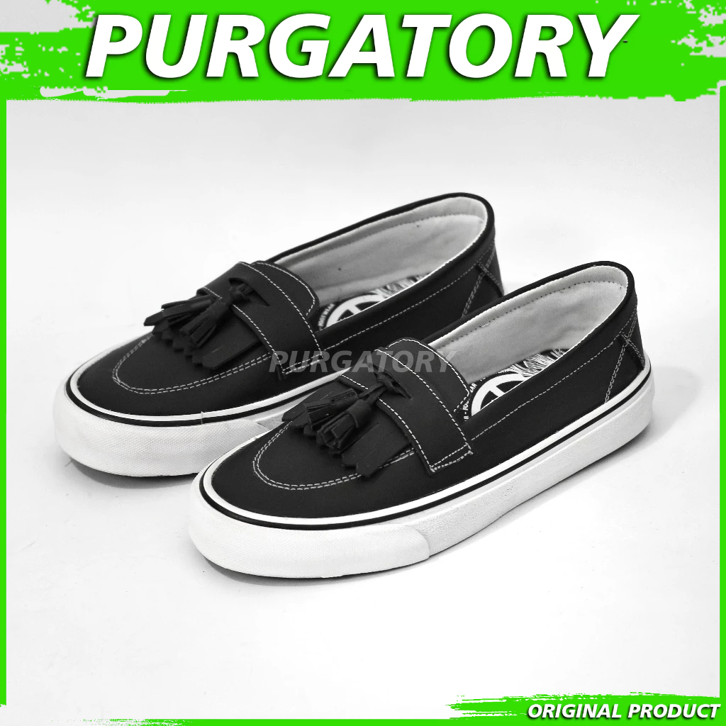 PURGATORY DESPI - Sepatu Loafers Kasual Pria Kulit Asli