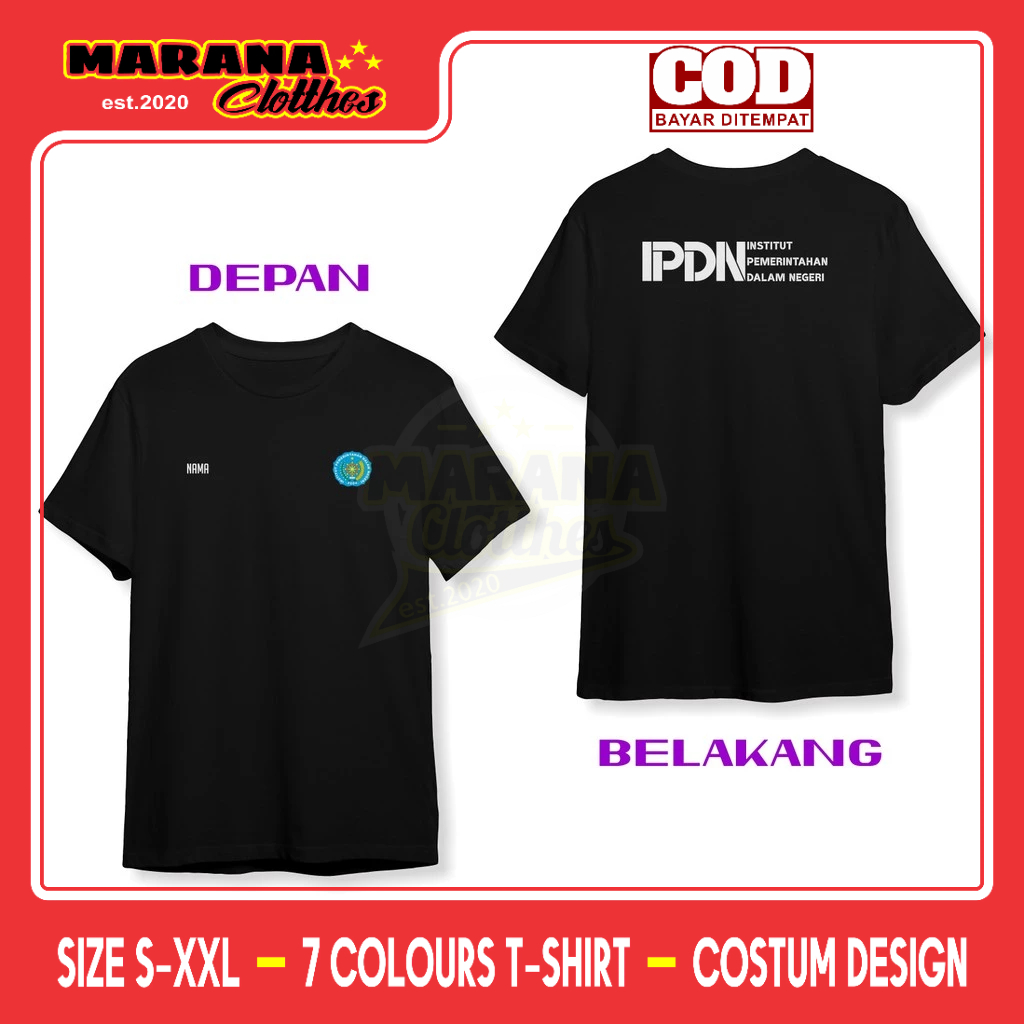 Kaos IPDN Institut Pemerintahan Dalam Negeri DB Baju Pemerintahan