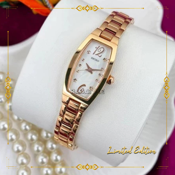 Jam Tangan Wanita Seiko Collectors Vivace 100% Original Rose Gold SXGN98 P1