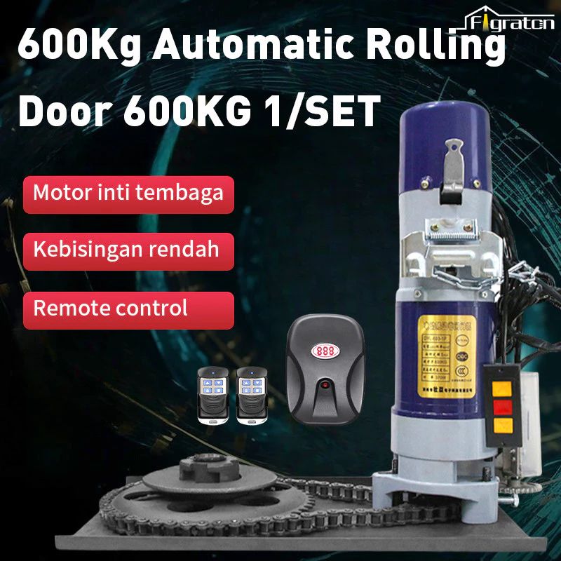 Rolling Door Otomatis/Roling Dor Toko Mesin 600kg 370 Watt/Electric Rolling Machine figh