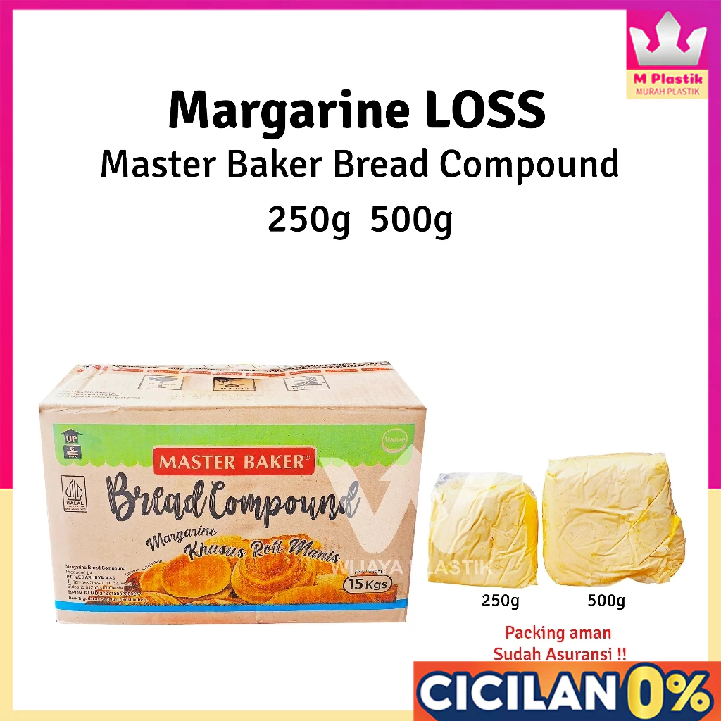 [RE-Pack] Margarine [MASTER BAKER] Bread Compound --- 250g 500g @Pack | seperti margarin amanda mast