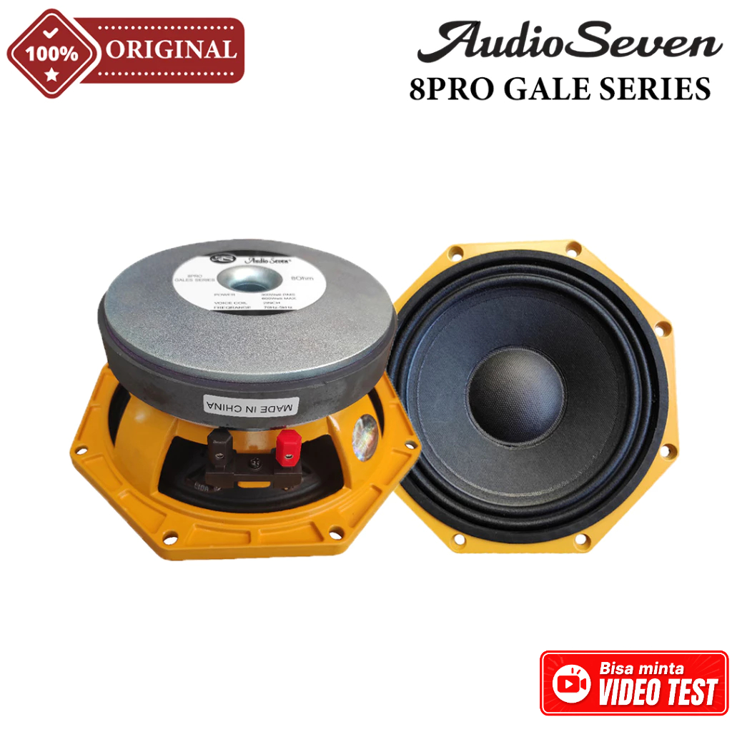 Komponen Speaker 8 Inch AUDIO SEVEN 8PRO | 8 PRO Original MAX 600 Watt