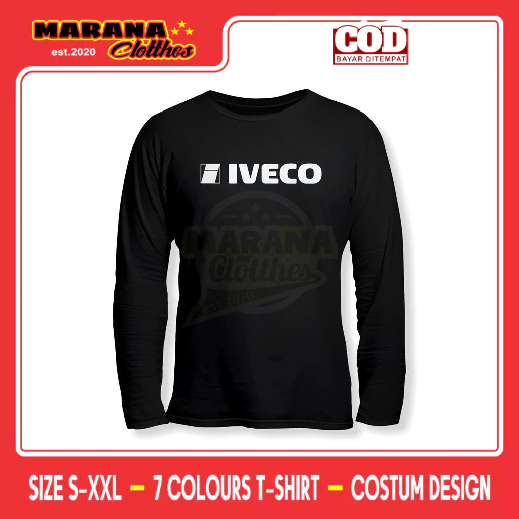 Kaos Iveco Logo Lengan Panjang Kaos Distro