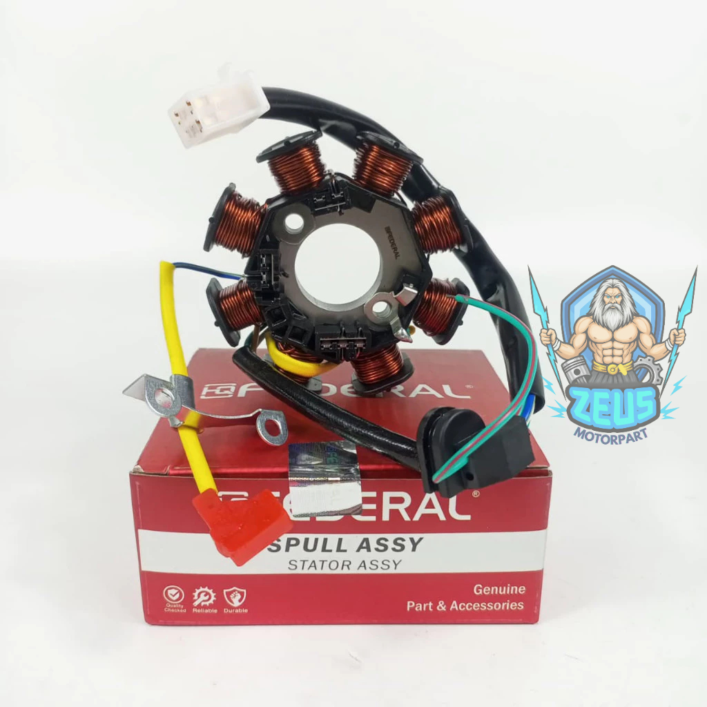 HQ FEDERAL SPULL ASSY + PULSER   GL PRO NEOTECH (KEH) HQ FEDERAL SPUL SPOOL SPOL KOMPLIT  (ZEUS)