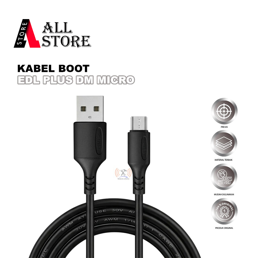 KABEL BOOT EDL PLUS DM MICRO BY STY ORIGINAL - KABEL FLASHING DAN TEST POINT UNTUK SERVICE HP ANDROI