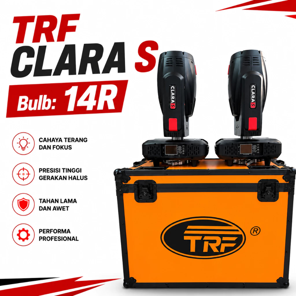 Moving Head BEAM TRF CLARA S Bulb 14R Original By RDW Harga 1 BOX ORIGINAL