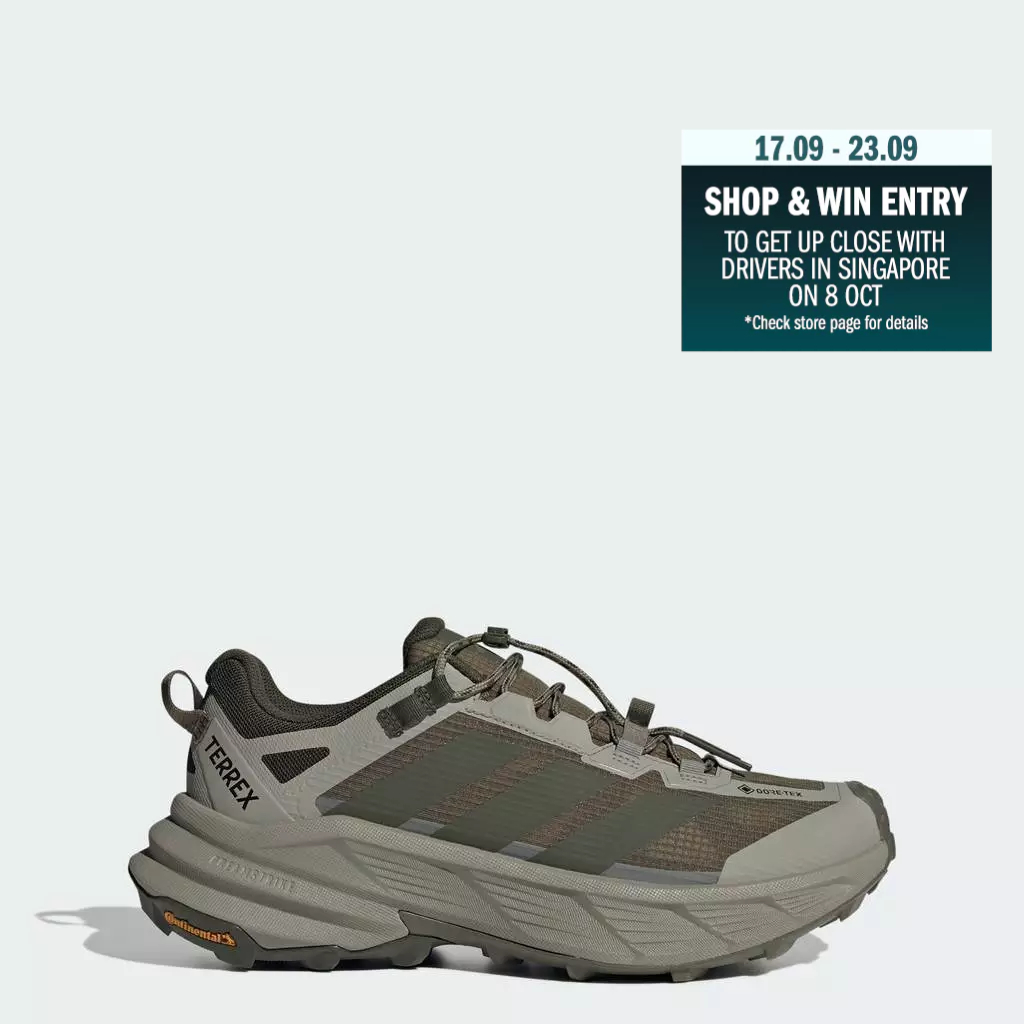adidas Hiking TERREX Freehiker SL GORE-TEX Hiking Shoes Men Green KJ4433