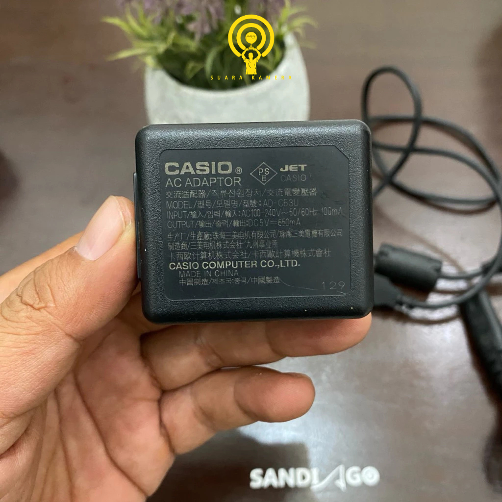 CHARGER KAMERA CASIO EXILIM ORIGINAL BEKAS