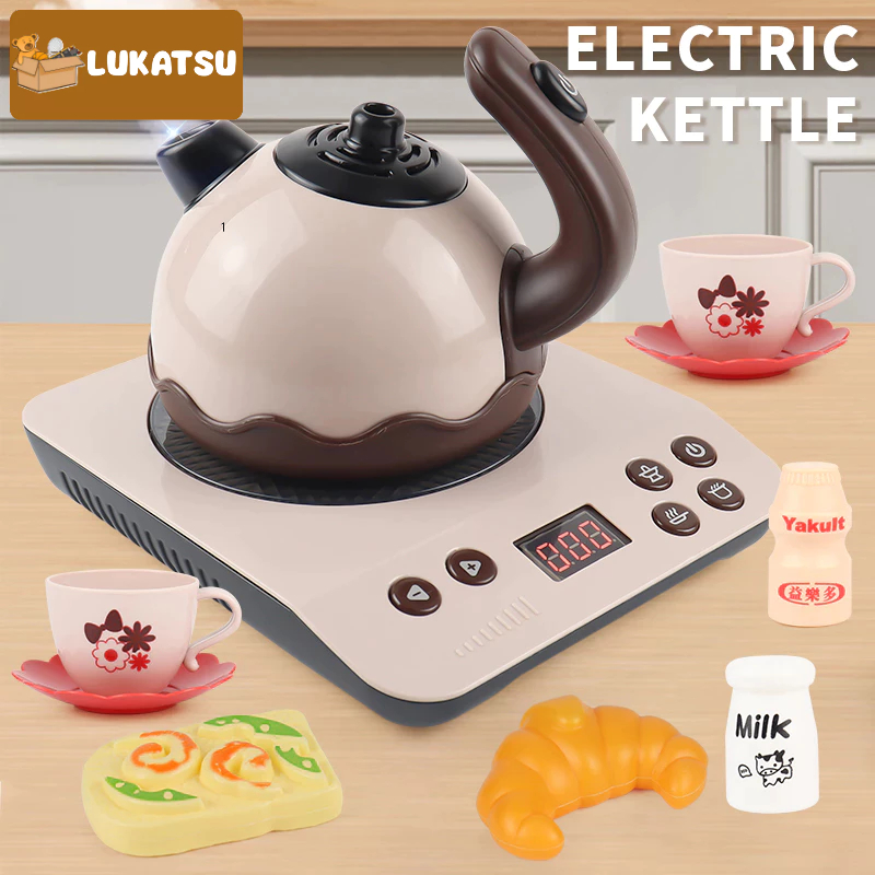 Mainan dapur anak mainan Masak-Masakan anak-anak Mainan Oven Microwave dengan lampu dan suara