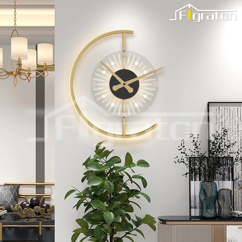 ⭐COD&Ada LED Lampu ⭐Jam Dinding tempel aesthetic lampu jam dinding Kamar Tidur Minimalis Nordic LED 