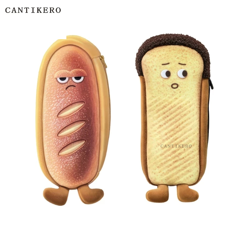 

Tempat Pensil Hamburger/Roti French /Toast Lucu Kain Kotak Pensil Sekolah Aesthetic Korea Alat Tulis Kawaii CANTIKERO