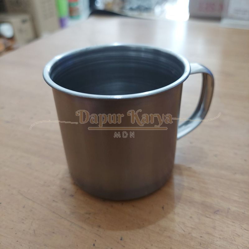 Cangkir Kopi Bandrek Kecil Stainless Kecil Tebal - Dapur Karya Mdn