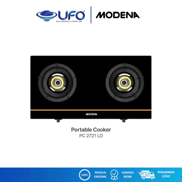 Modena Kompor Gas Portable 2 Tungku PC2721LD