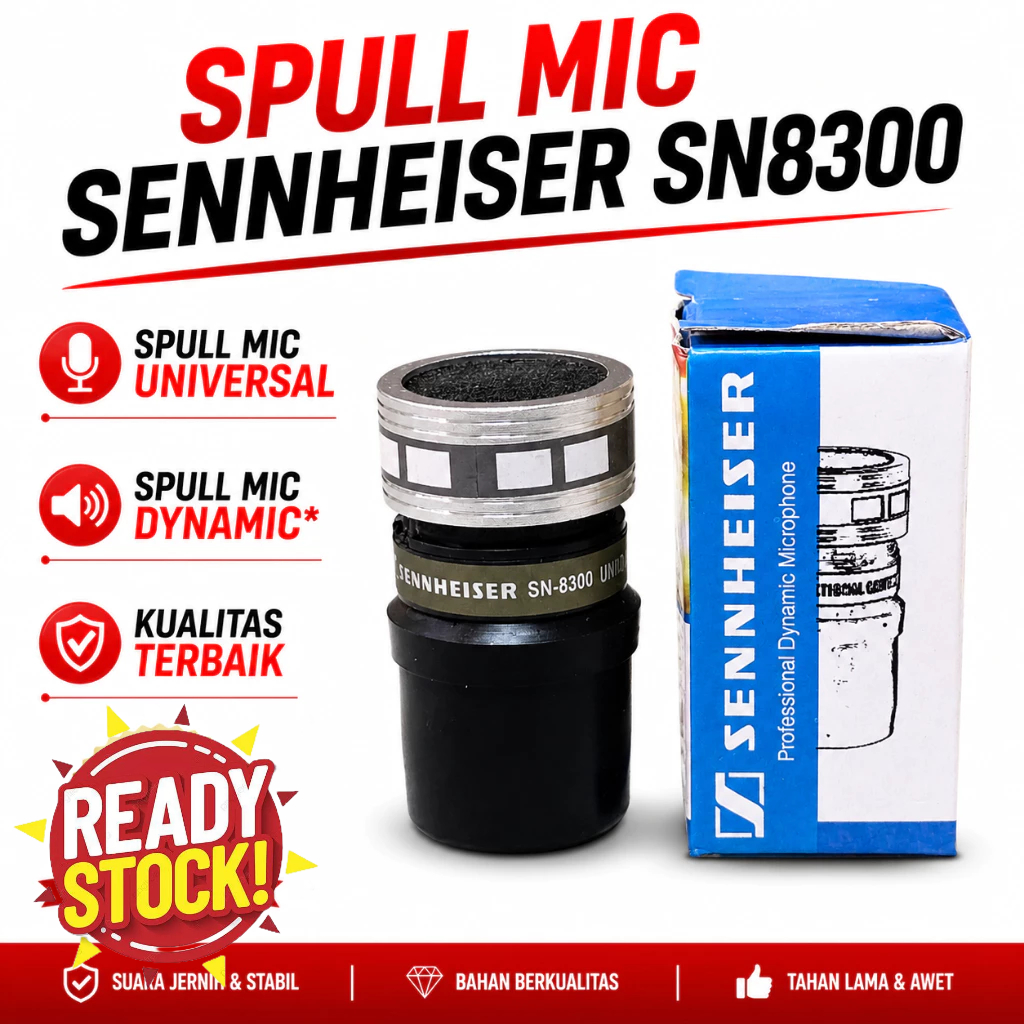 SPUL SPULL MIC SENNHEISER SN8300 MICROPHONE PROFESSIONAL DYNAMIC SPOOL