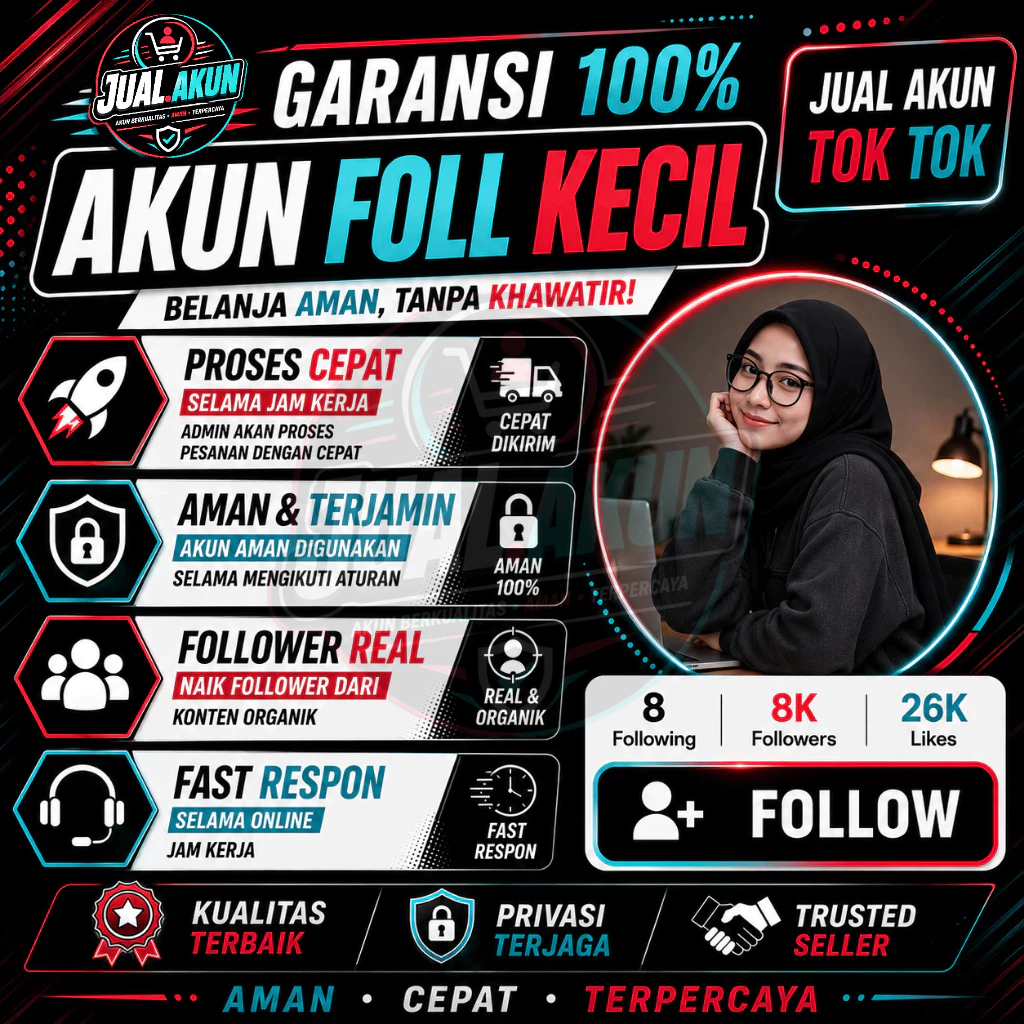 Akun Tok Tik TIK TOK TT Fresh 0 foll - 500 foll FOLLOWER KECIL