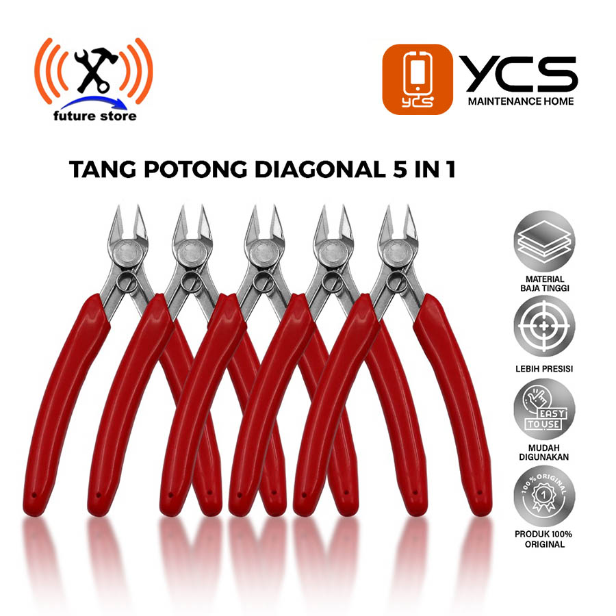 YCS TANG POTONG DIAGONAL 180 ORIGINAL - YCS DIAGONAL PLIERS - TANG POTONG KABEL - ALAT POTONG KABEL 
