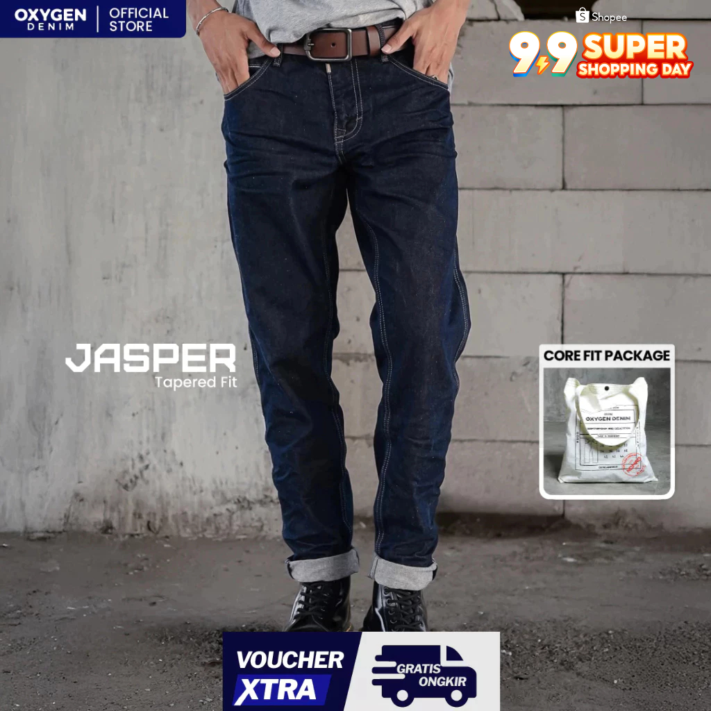 Oxygen Denim Jasper Tapered Jeans