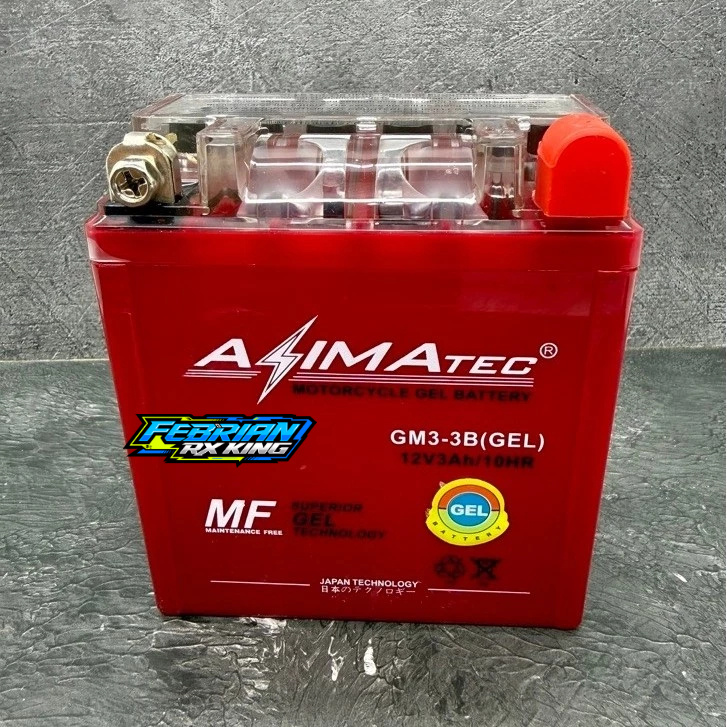 Azimatec GM3-3B Gel Aki 12V 3Ah Universal RX King