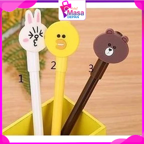 

MMD Pena Karakter Gel Kelinci Bebek Beruang Pulpen Karakter Alat Tulis Sekolah ATK Pulpen Lancip Murah