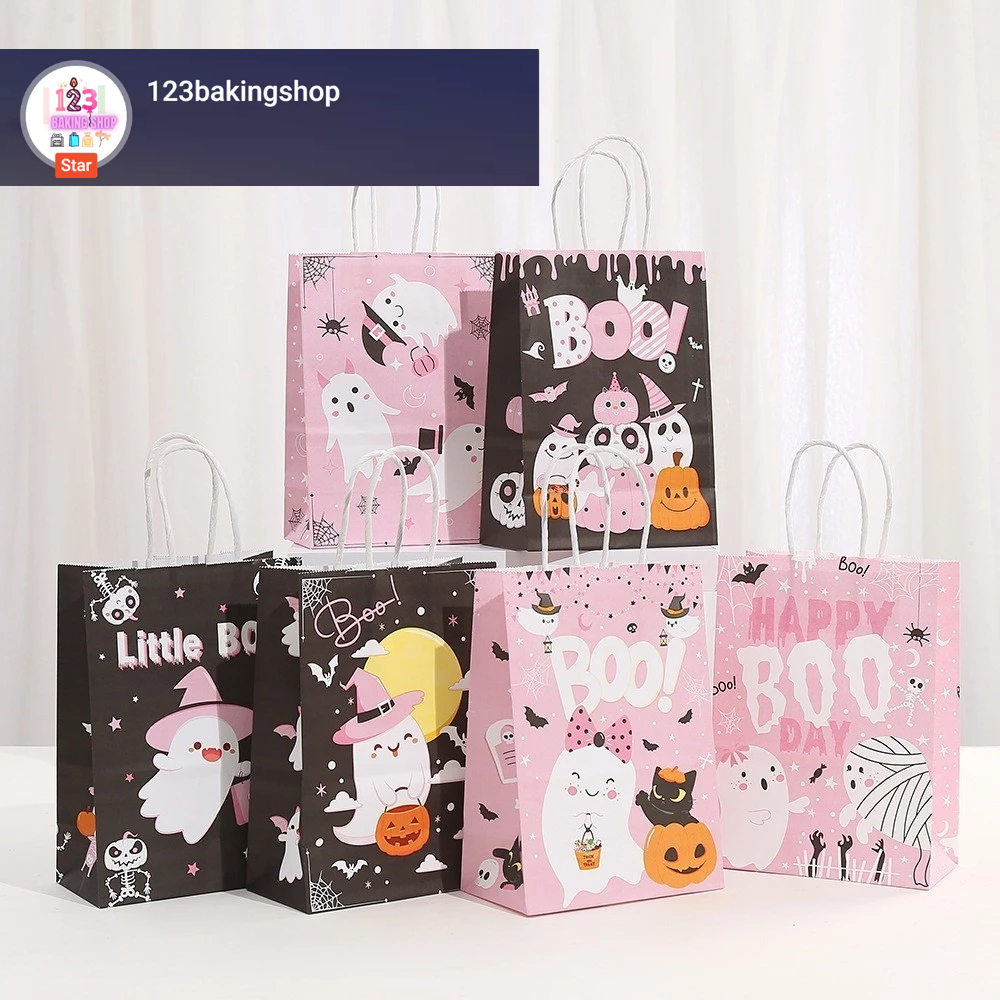 

Paperbag Halloween/ Tas Kado edisi Halloween/ Paperbag motif Ghost Hantu Halloween/Giftbag