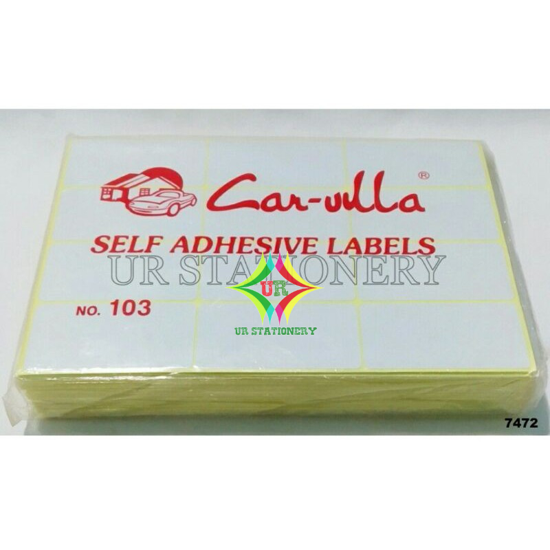 

KERTAS LABEL / STIKER LABEL HARGA CARVILLA / AJP POLOS