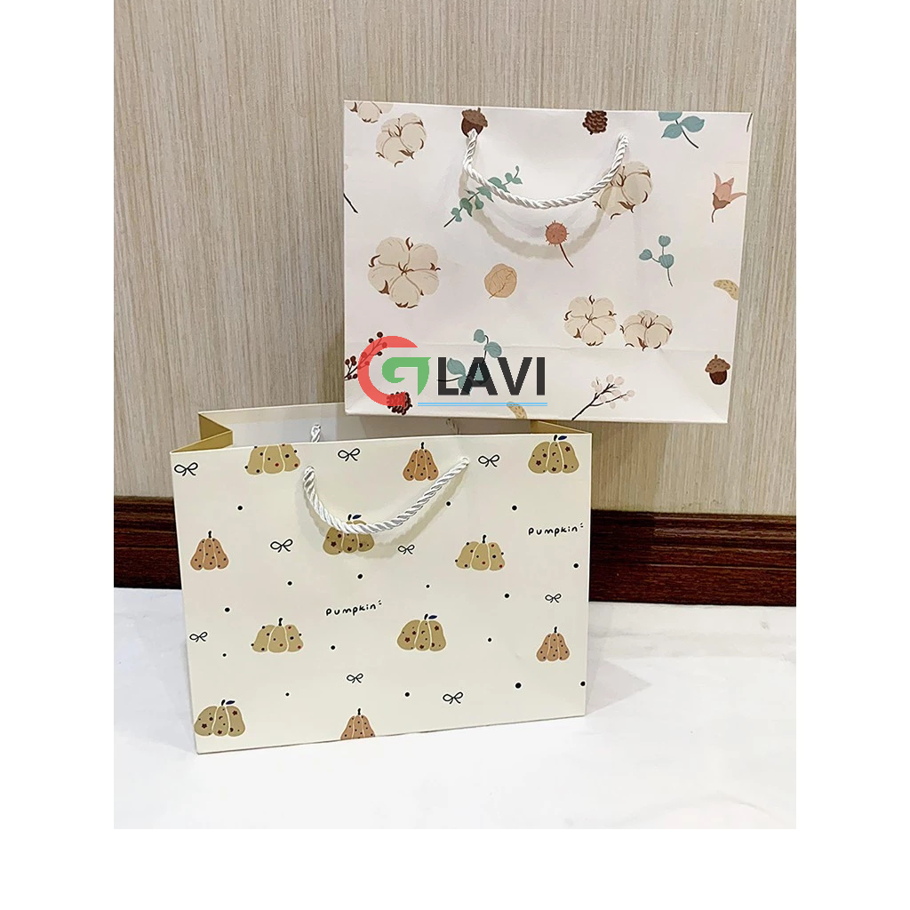 PAPER BAG IMPOR MELINTANG FLOWER KECIL / GOOLDIE BAG / PAPER BAG FANCY/ PAPER BAG KADO