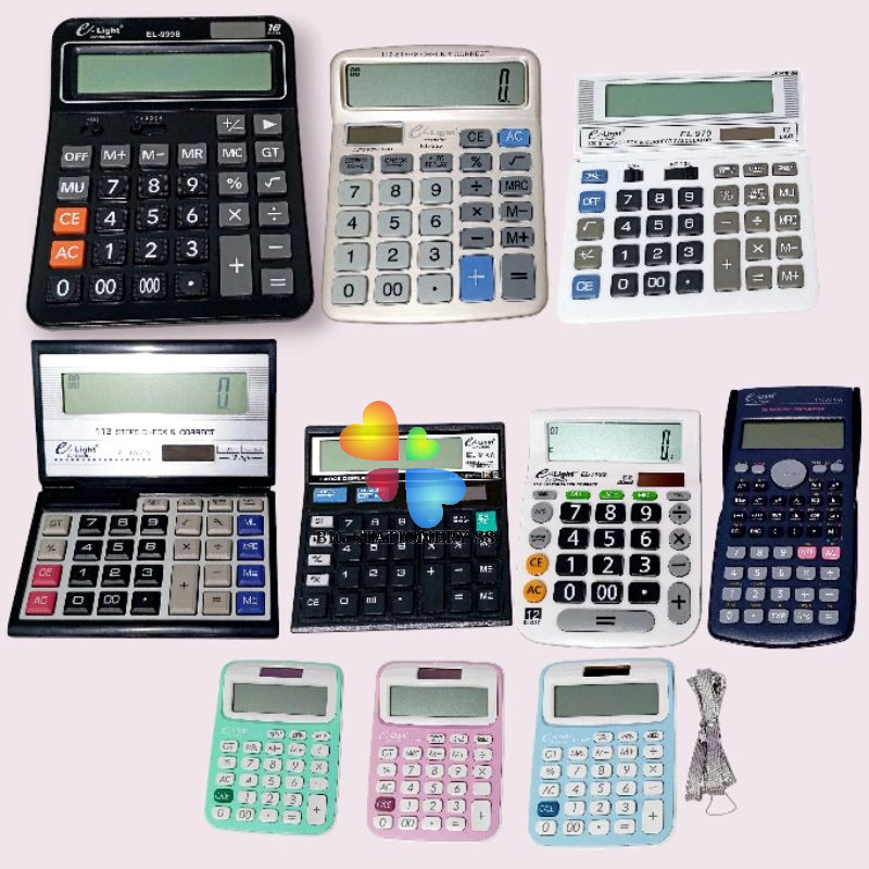 

KALKULATOR DIGITAL 12-BIT KALKULATOR MEJA DUAL POWER LAYAR LCD E-LIGHT 12 DIGIT