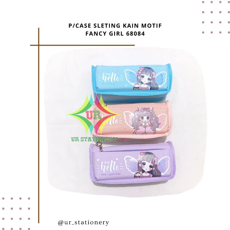 

KOTAK PENSIL/TEMPAT PENSIL 2 SLETING MOTIF FANCY GIRL 68084