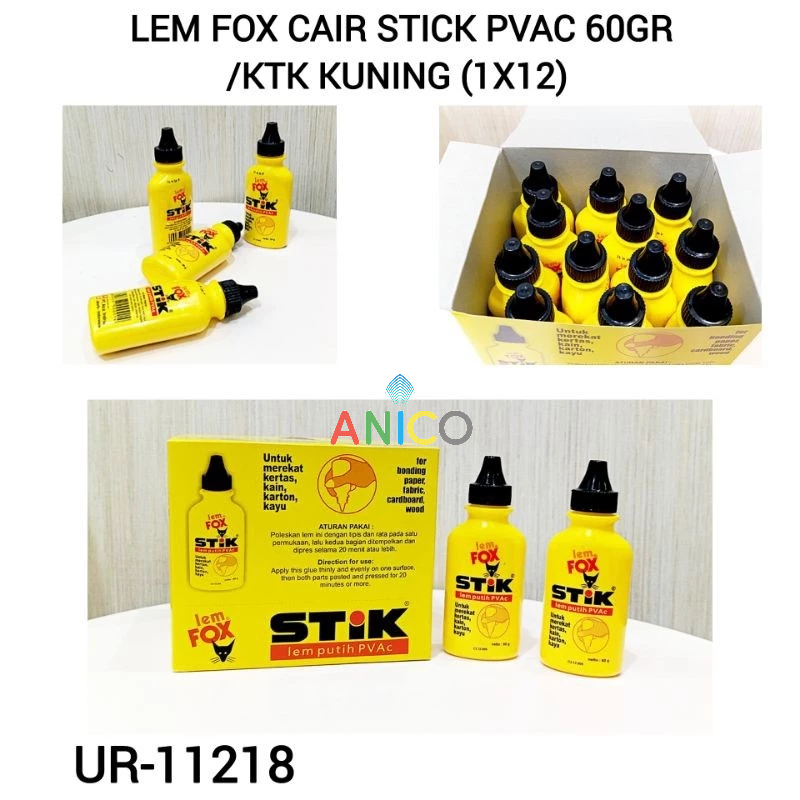 

LEM FOX STICK CAIR 60GR/ LEM CAIR SERBAGUNA