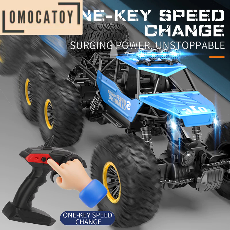 Mobil Remote Control 6 Roda RC Offroad Climbing 6x6 Alloy Frame & Rechargeable