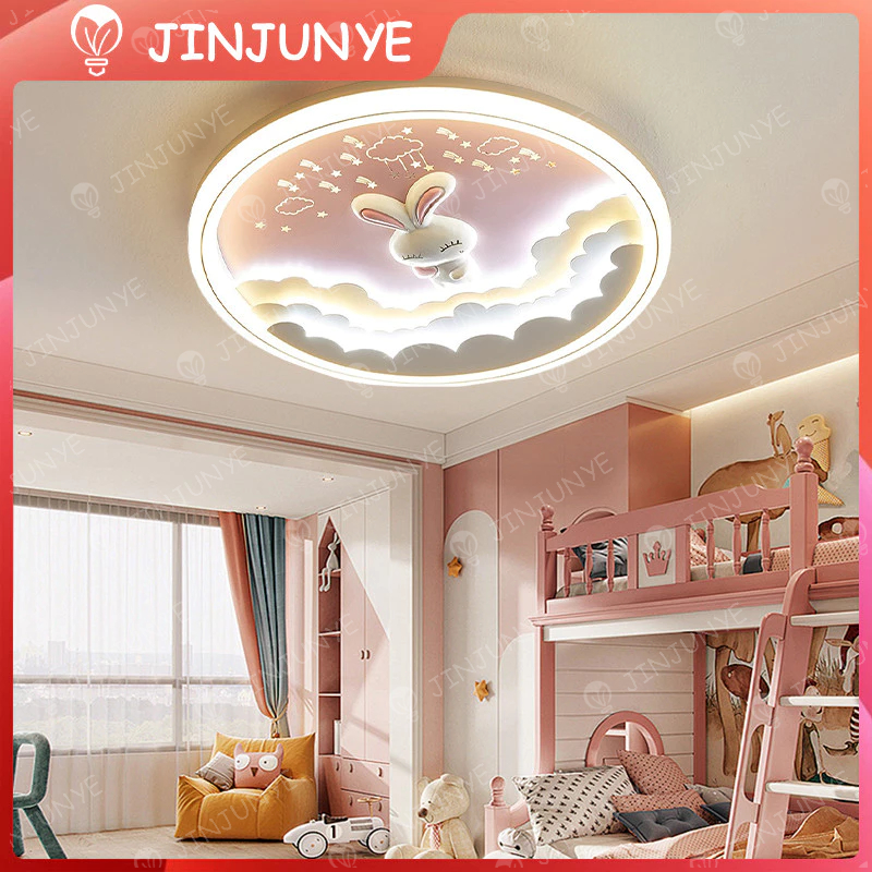Lampu Plafon Kamar Anak Lampu hias kartun kamar tidur bentuk kelinci lampu hias plafon lampu kamar t