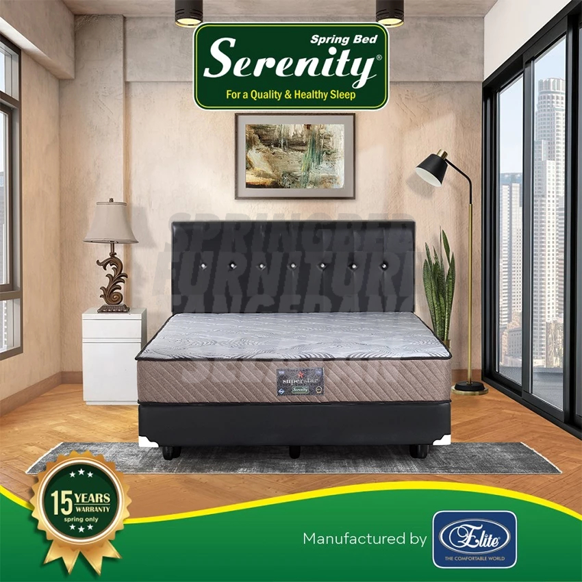 Serenity Superstar Springbed | Kasur Spring Bed Elite Serenity Superstar Mattress / Springbed