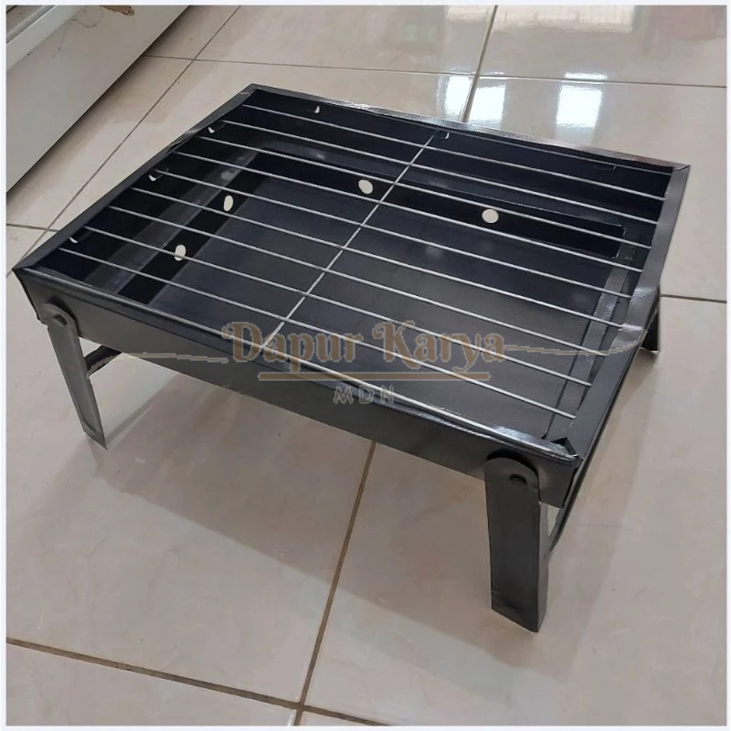 Panggangan Bbq Arang Portable HITAM Pemanggang Sate MRC - Dapur KaryaMdn
