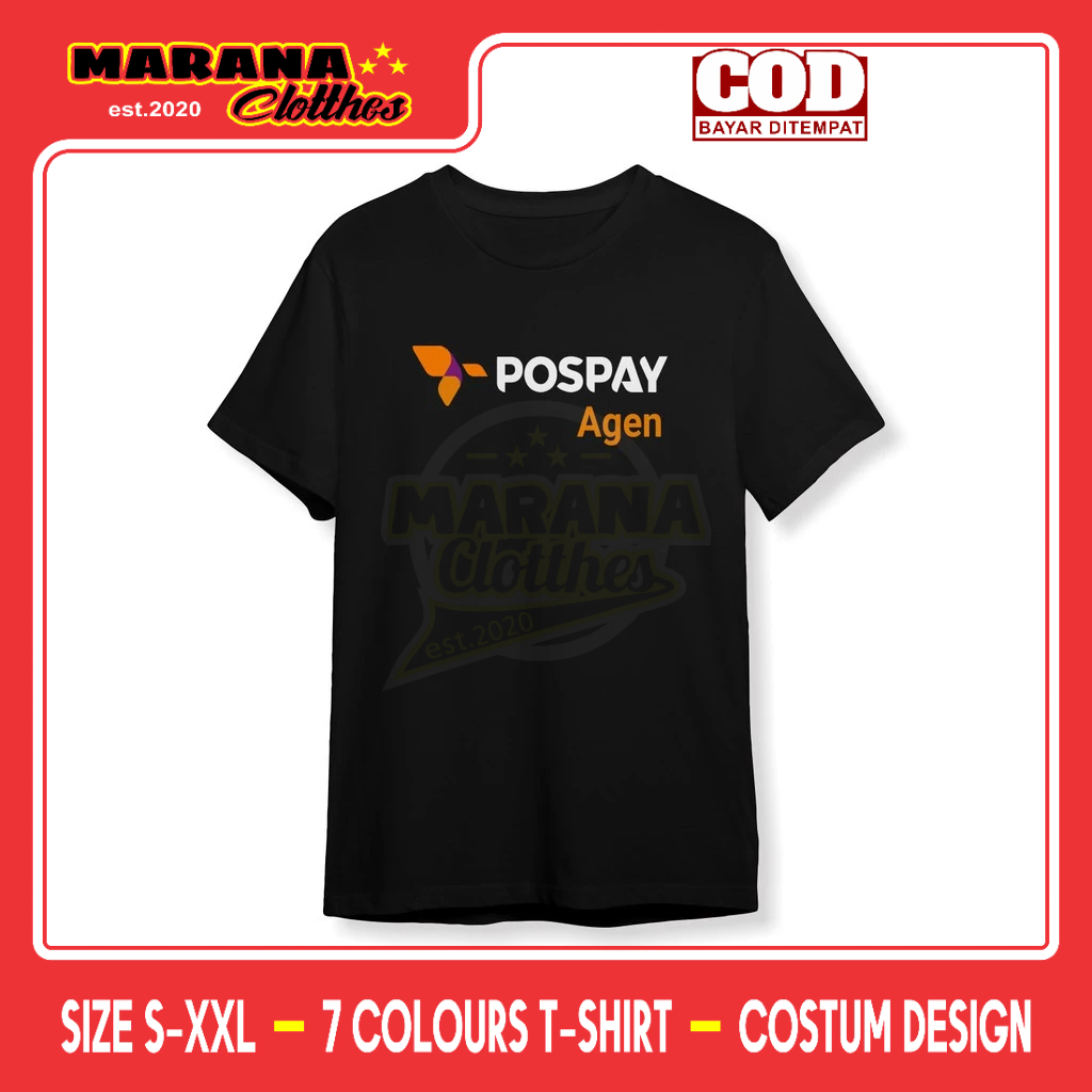 Kaos PosPay Agen PT Pos Indonesia Baju Perusahaan