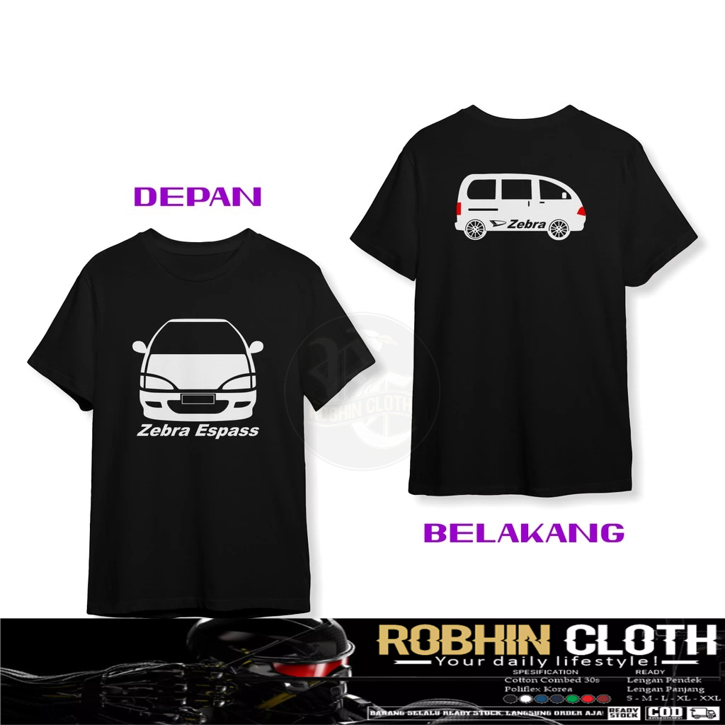 Kaos Baju Mobil Daihatsu Zebra Espass DB Baju Otomotif