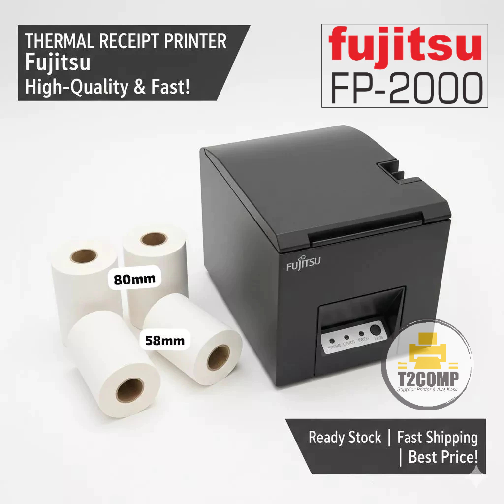 Fujitsu FP-2000 | FP2000 Printer Kasir Direct Thermal 80mm Auto Cutter USB