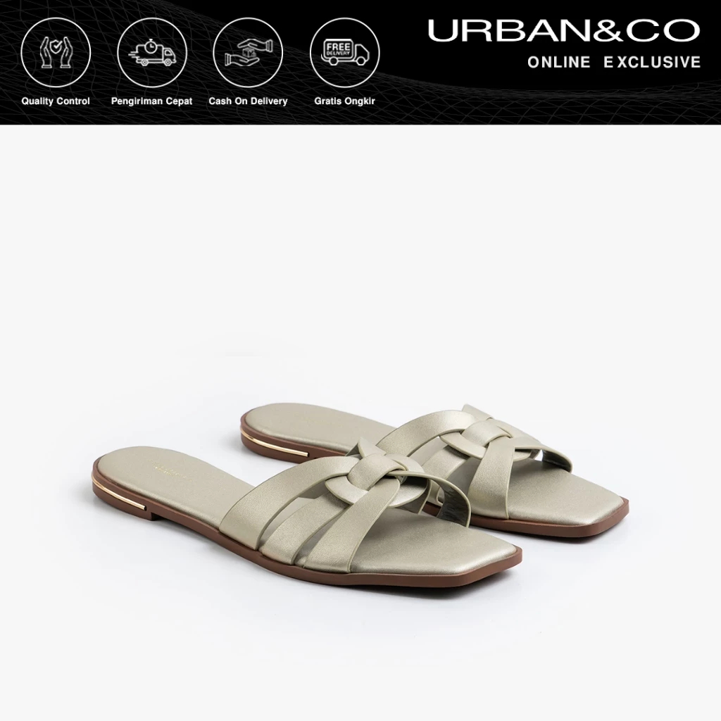 URBAN&CO Laure Sandal Casual Sendal Wanita Formal Casual Kekinian