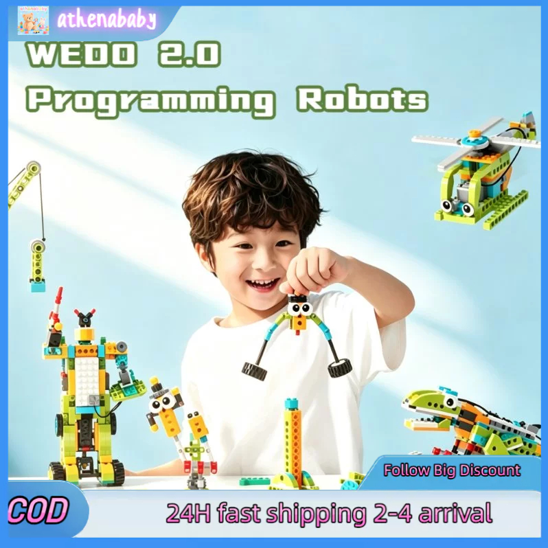 [24 H] 560PCS WeDo Coding Robot Brick Block Mainan Edukasi Anak STEM Programming Build Code Toys DIY