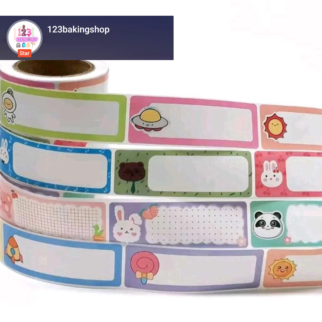 

Sticker Label 2,5 x 7,5 cm isi 120 pcs