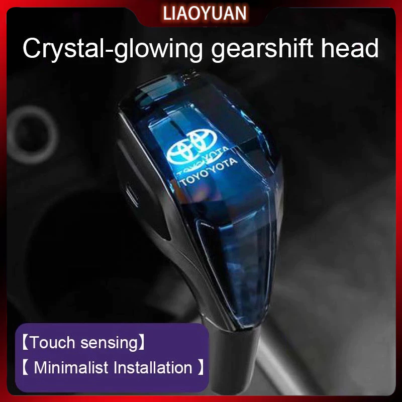 Shift Knob Crystal For Toyota Honda Led Light Transmisi Otomatis Tuas Persneling Handle Perseneling 