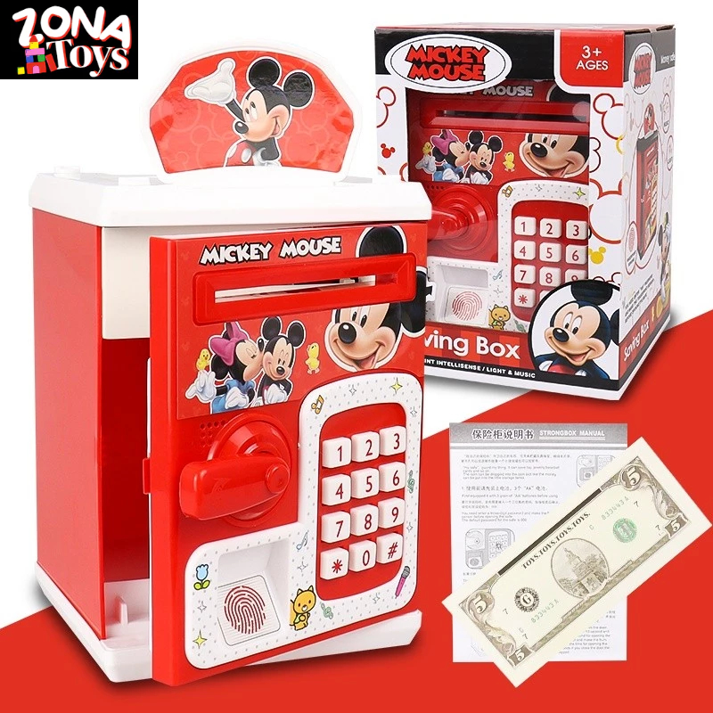 Celengan ATM Anak Sidik Jari Mainan Berangkas Celengan uang Mainan ATM