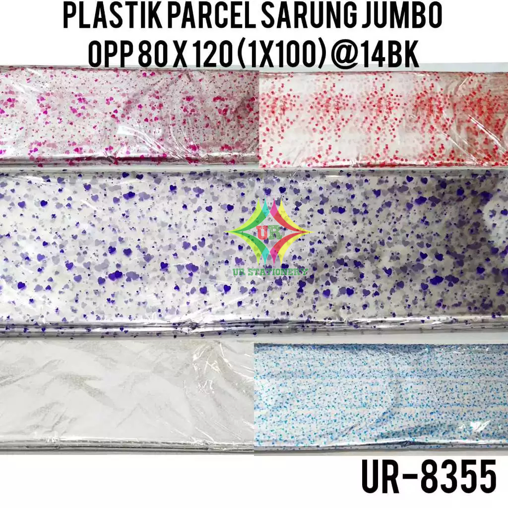 

8355/PLASTIK PARCEL SARUNG JUMBO UK 80X120/BUNGKUS KADO/PLASTIK KADO