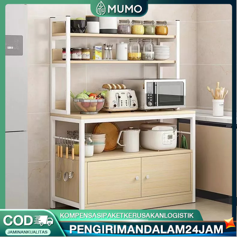 Rak Oven Microwave Rak Dapur Susun Minimalis Dengan Kabinet Rak Dapur Susun MinimalisRak Bumbu