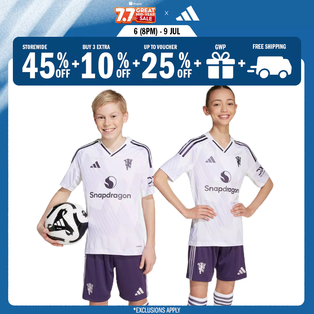 adidas Football Manchester United 25/26 Away Jersey Unisex White JP3030