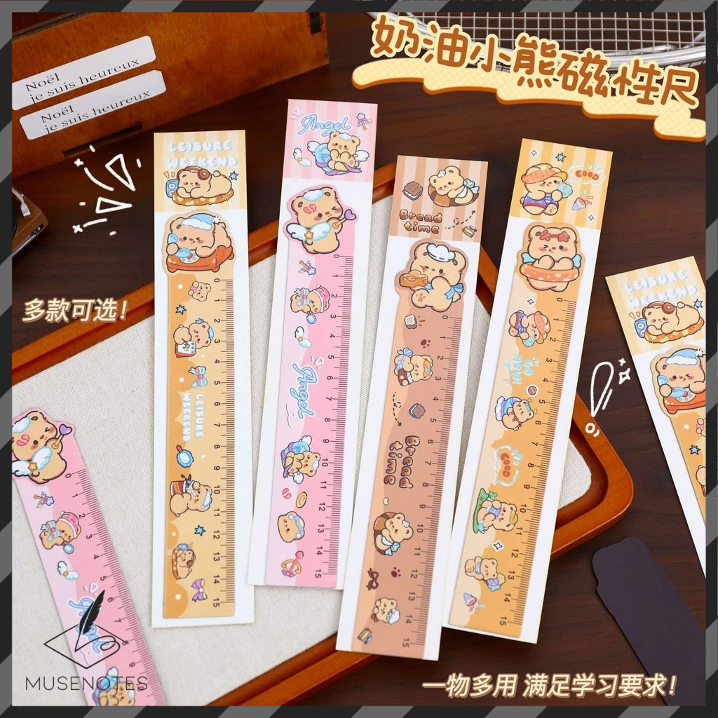 

Penggaris Butter Bear Panjang 15 Cm Flexible Ruler Alat Sekolah Kantor Penggaris Magnet S-AT025