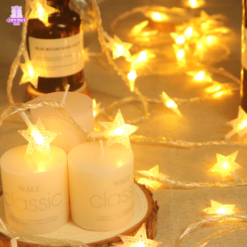 Lampu Hias 3 Meter Lampu bintang dan Ball LED Lampu Hias Tirai Kamar Tahan Air Berwarna-warni Lampu 