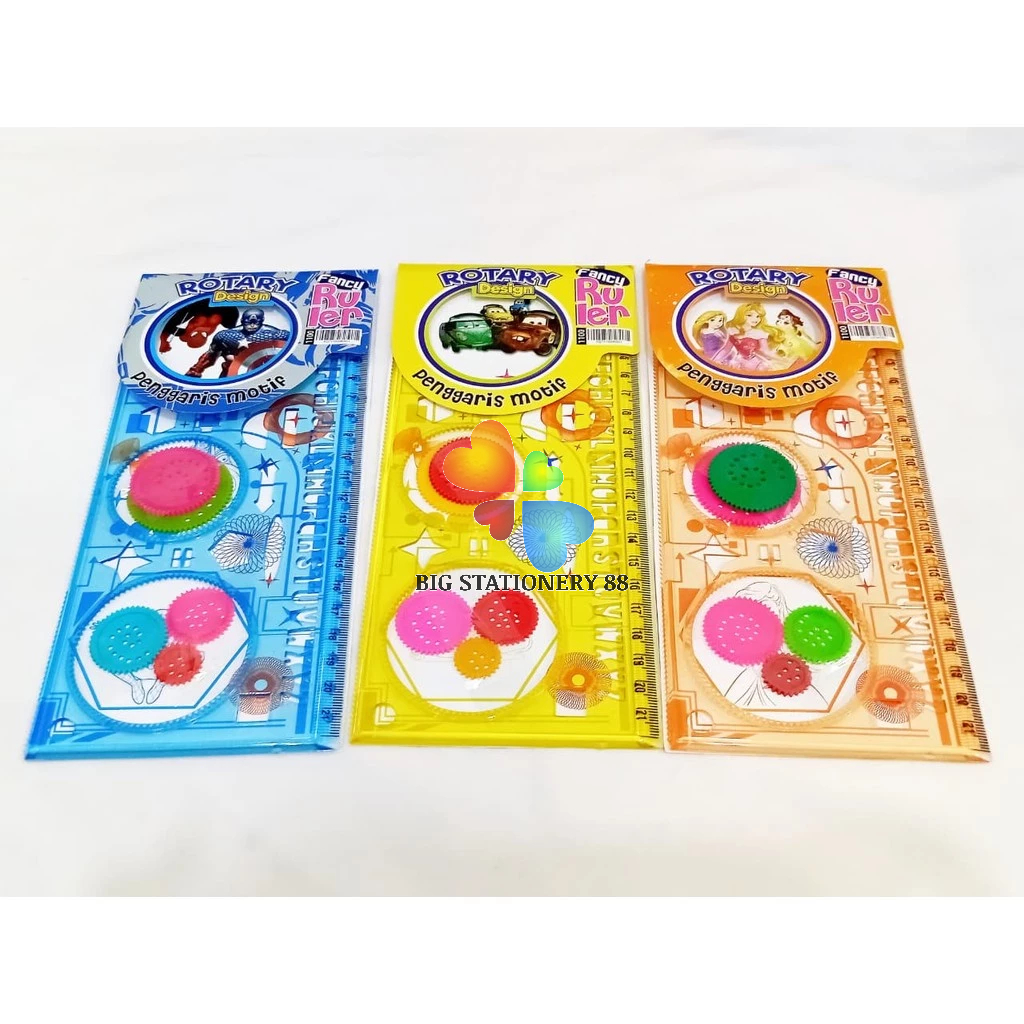 

Penggaris Rotary Fancy 1100 / Penggaris Bunga Pattern / Spirograph