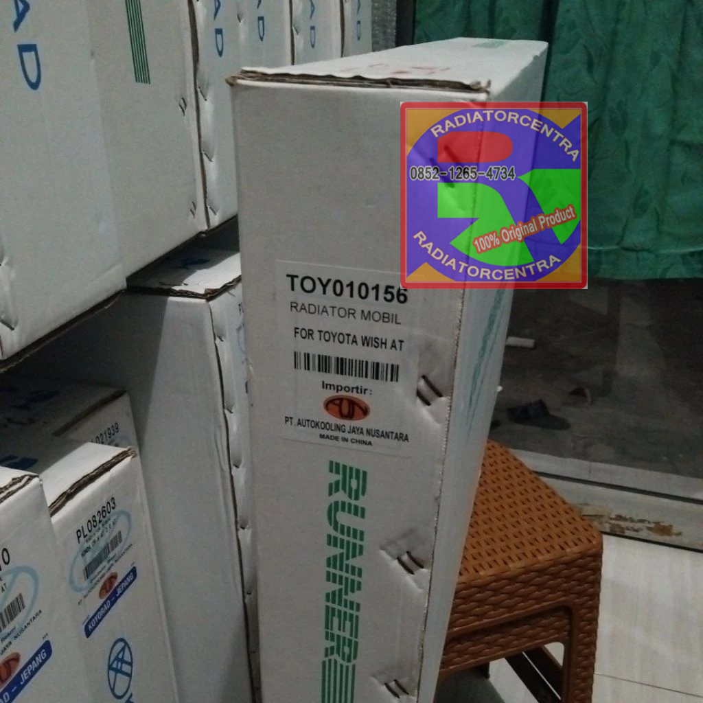 Radiator Toyota Wish Automatic Transmisi (AT) th 2001-2005
